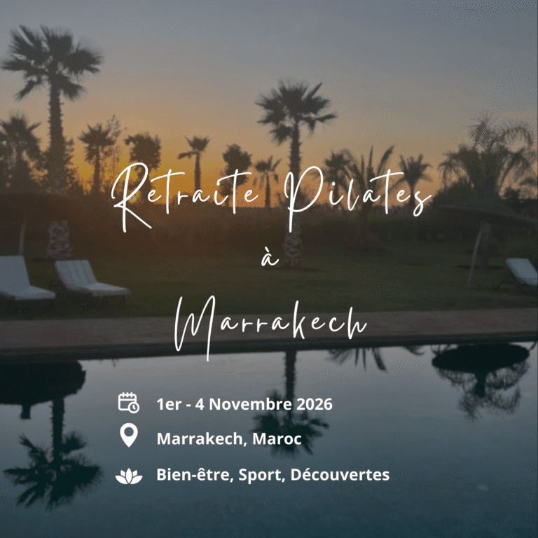 Retraite Pilates au Maroc avec Marie Trapezaroff   Novembre 2026  Marie Trapezaroff   Coach Sportive et Pilates à Genève