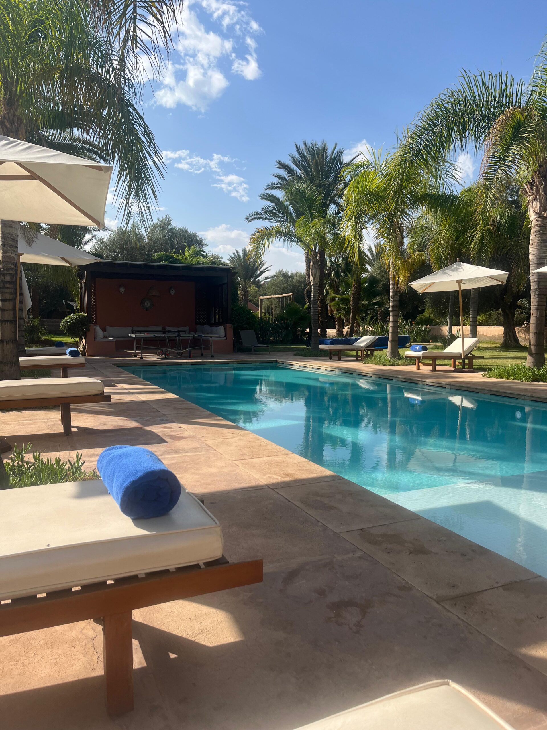 pool at the Pilates retreat in Marrakech Pool at the Pilates retreat in Marrakech