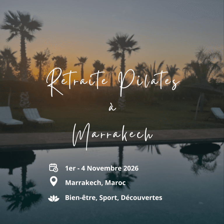 Retraite Pilates au Maroc avec Marie Trapezaroff   Novembre 2026  Marie Trapezaroff   Coach Sportive et Pilates à Genève